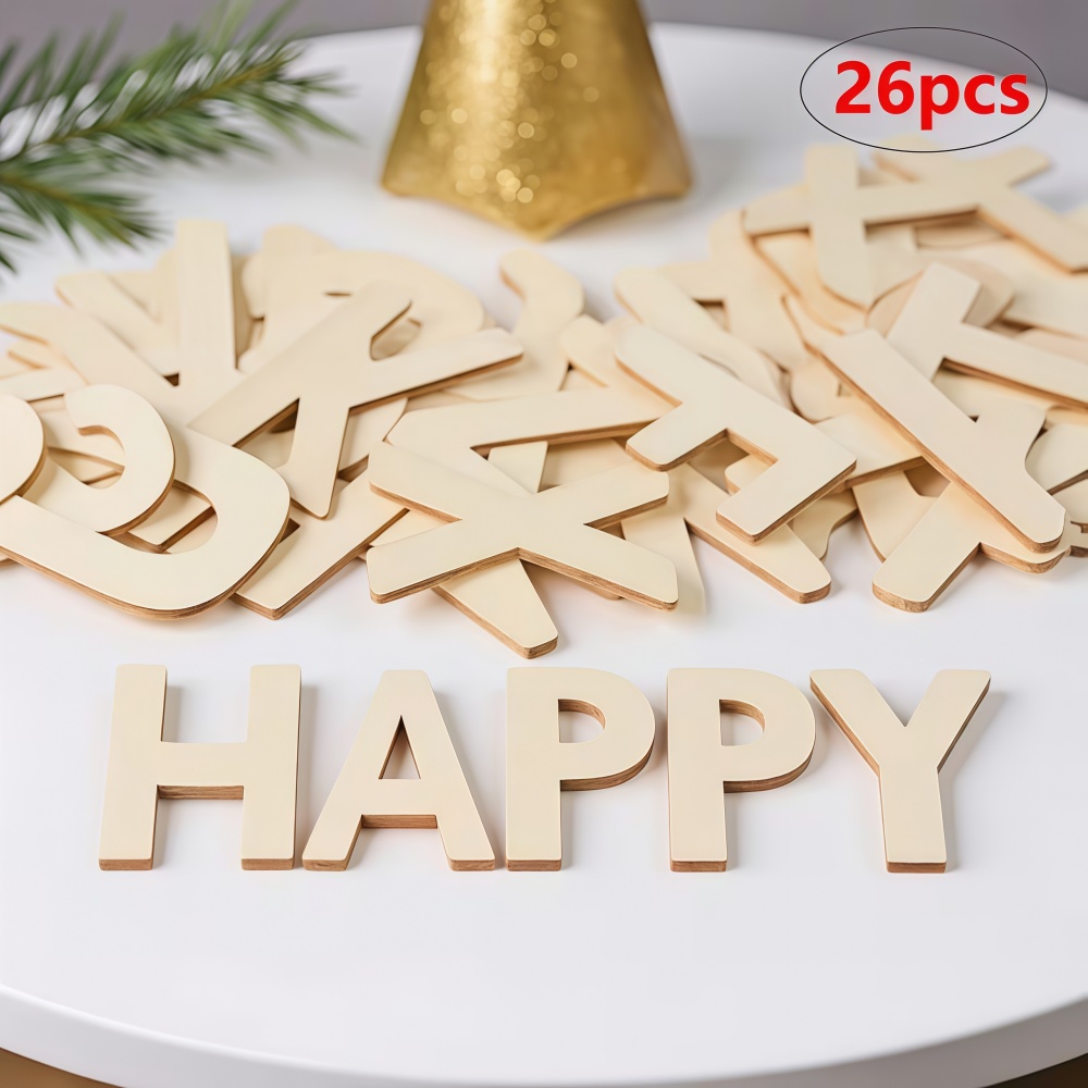 26pcs Designable Wood Letters  - đánh giá và giá Oud Wood Chip
