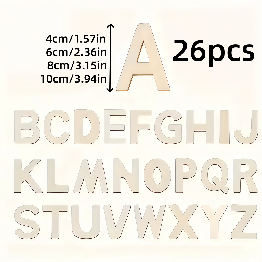 26pcs Designable Wood Letters  - đánh giá và giá Oud Wood Chip