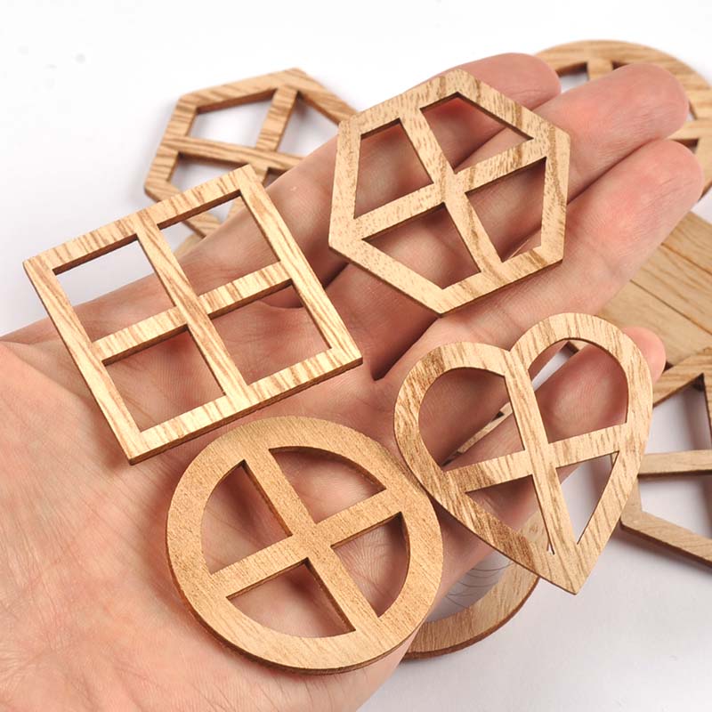 25Pcs 30-45mm Round/Heart/Hexa - đánh giá và giá Oud Wood Chip