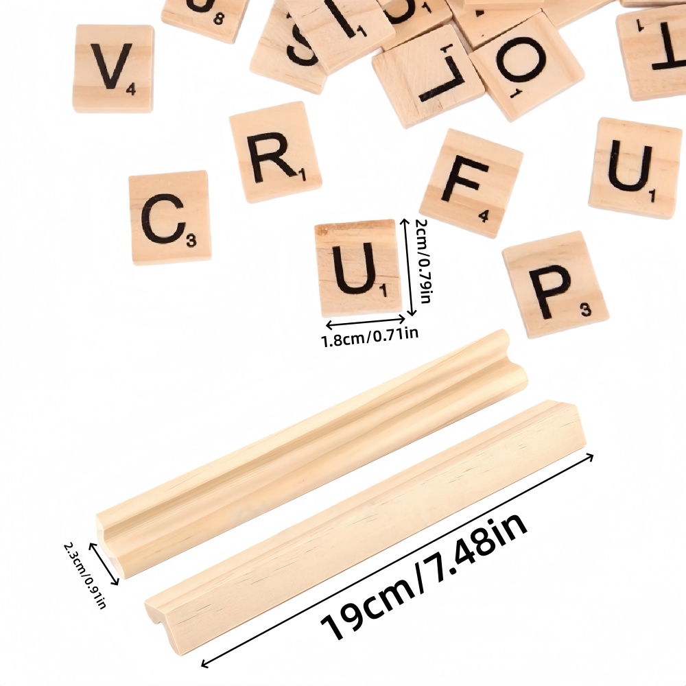 100PCS  Wooden Letter English  - đánh giá và giá Oud Wood Chip