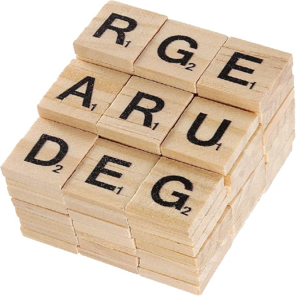 100PCS  Wooden Letter English  - đánh giá và giá Oud Wood Chip