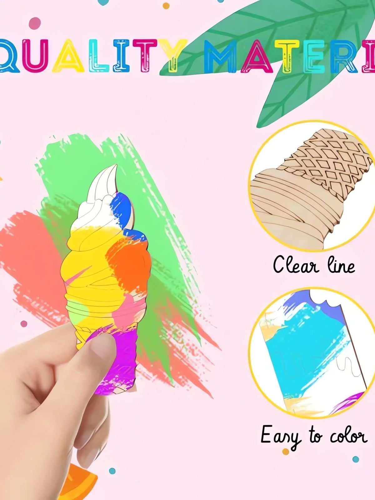 6/30pcs Ice Cream Wood Cutouts - đánh giá và giá Oud Wood Chip