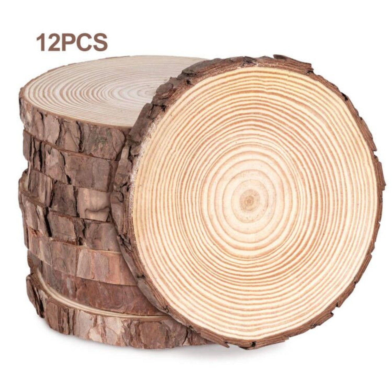 12pcs Wood Slices  Thicken Pin - đánh giá và giá Oud Wood Chip