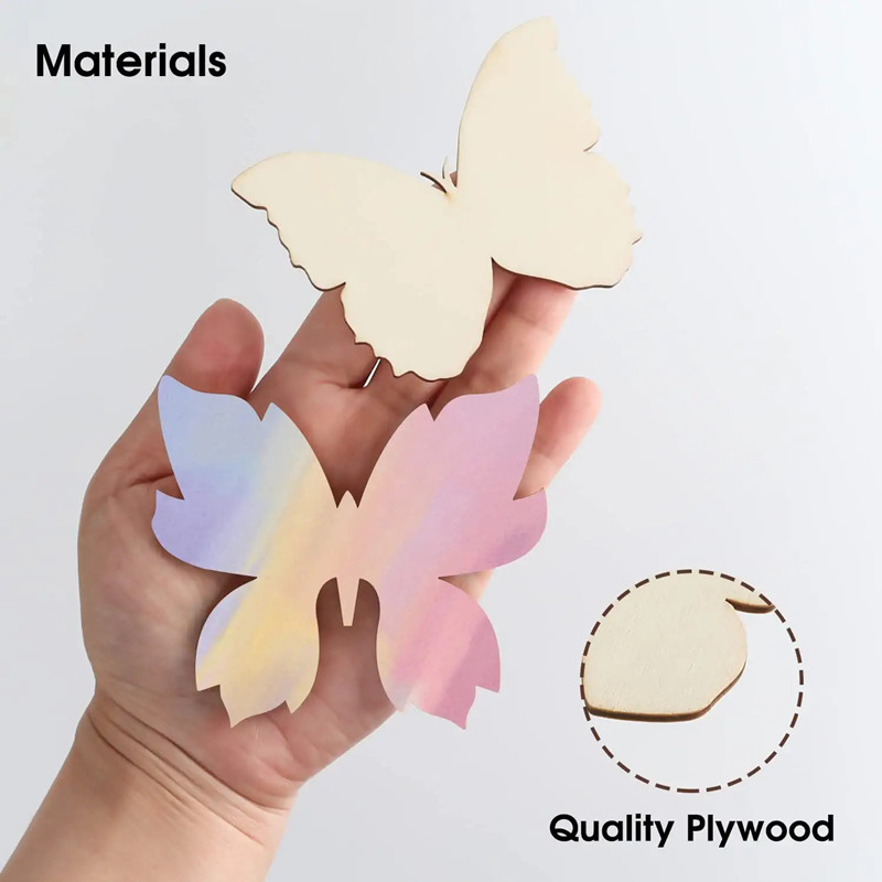 10pcs Wooden Butterfly Blank W - đánh giá và giá Oud Wood Chip