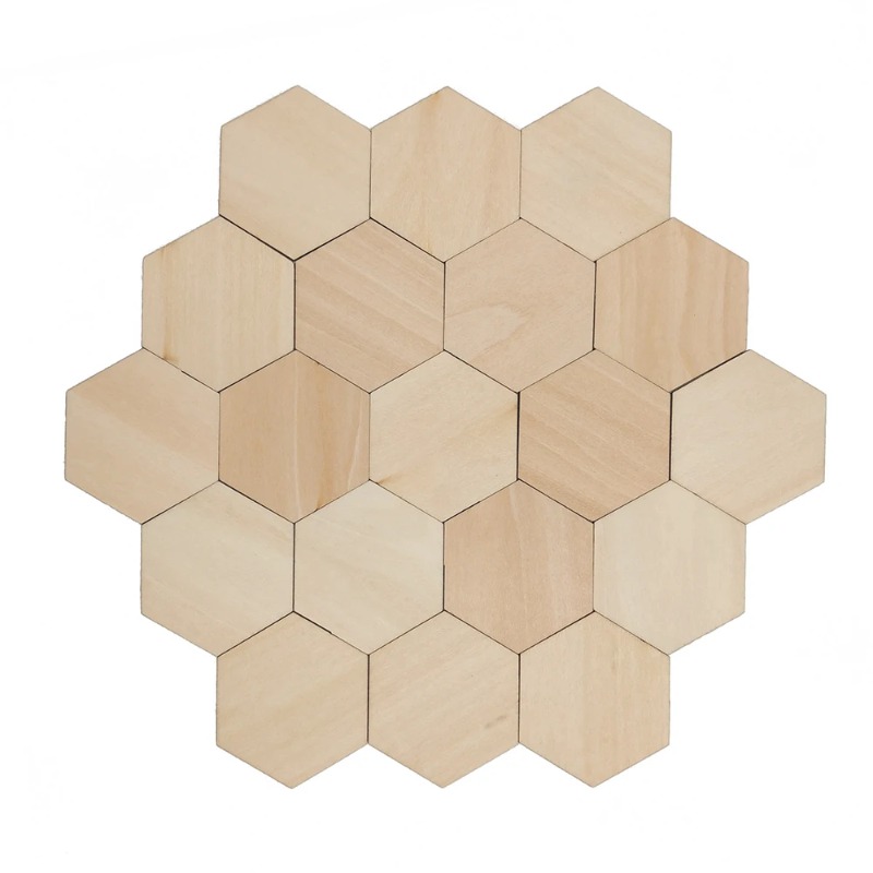 10-120mm Wooden Hexagon Blank  - đánh giá và giá Oud Wood Chip
