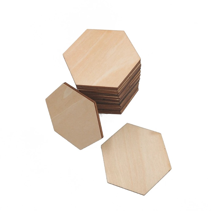 10-120mm Wooden Hexagon Blank  - đánh giá và giá Oud Wood Chip