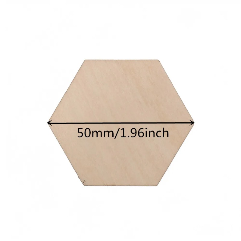 10-120mm Wooden Hexagon Blank  - đánh giá và giá Oud Wood Chip