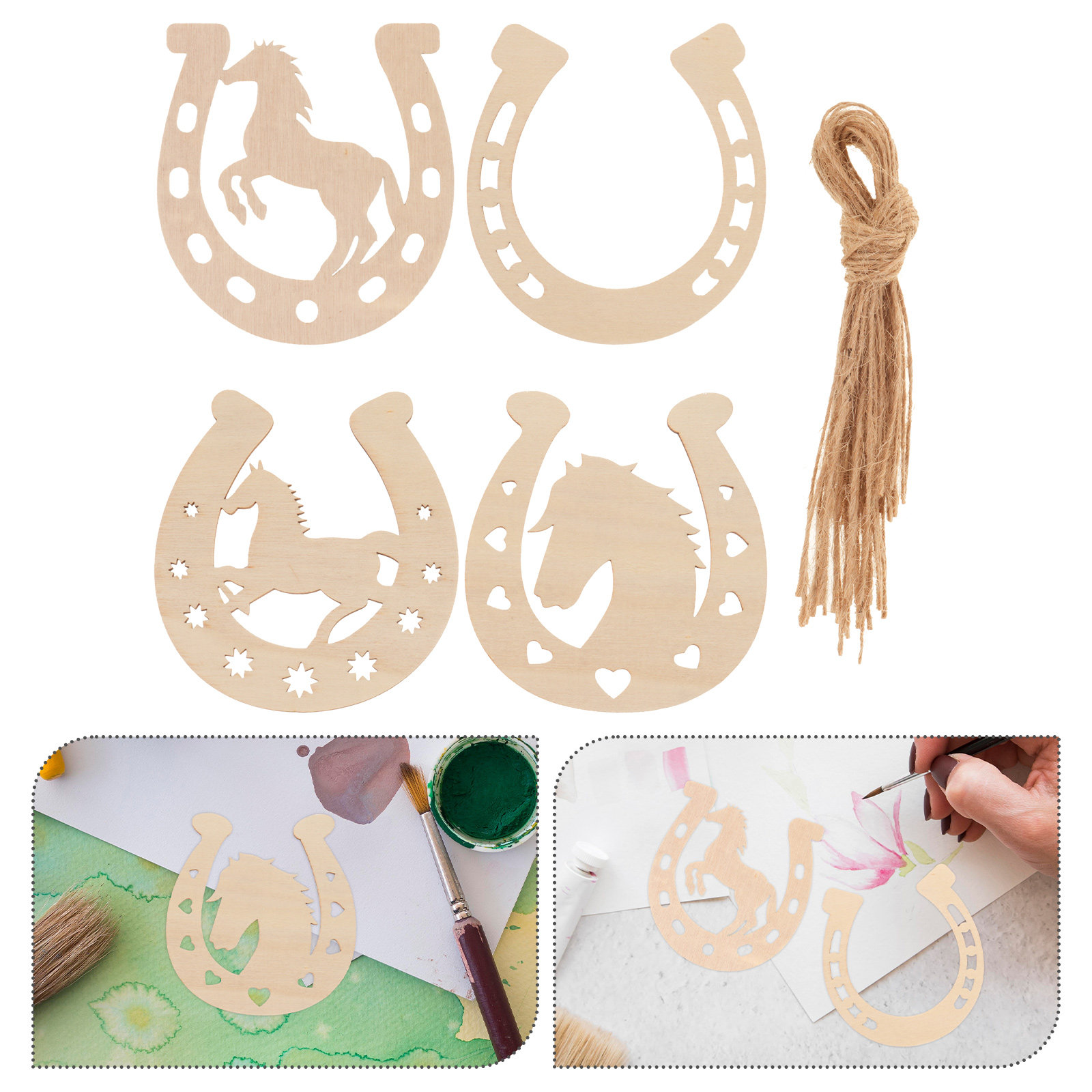 24Pcs Wood Horseshoe Shape Sli - đánh giá và giá Oud Wood Chip