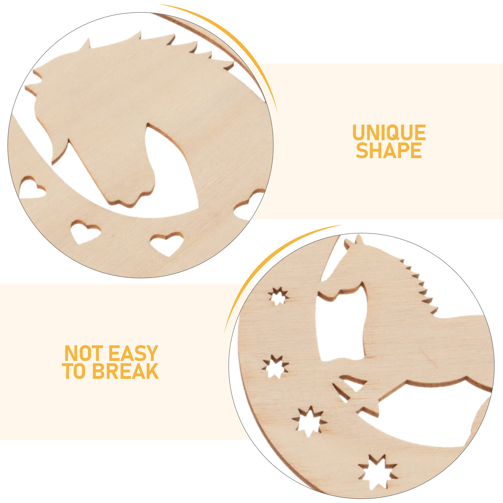 24Pcs Wood Horseshoe Shape Sli - đánh giá và giá Oud Wood Chip